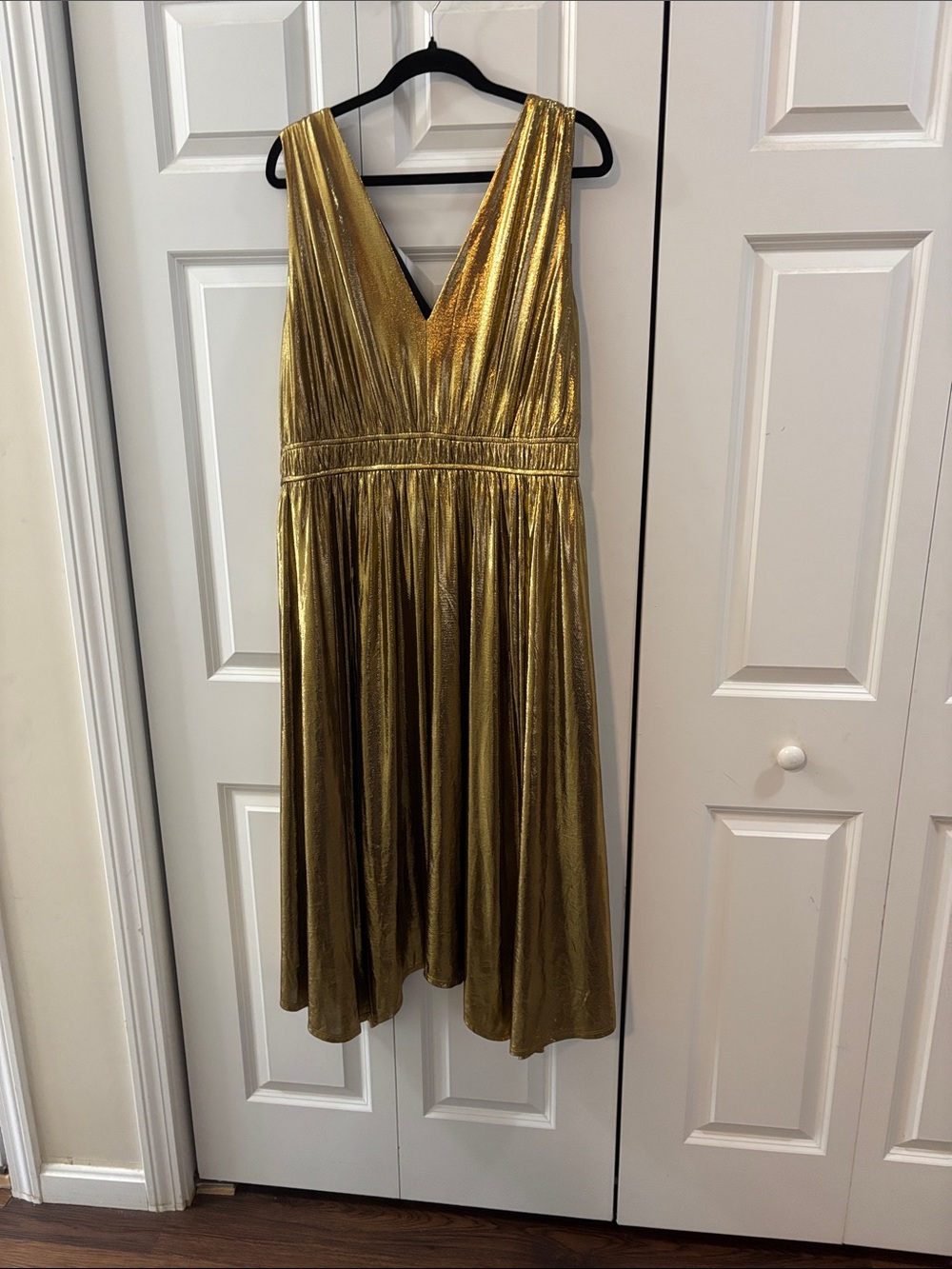 torrid Metallic Gold and Black Evening Dress